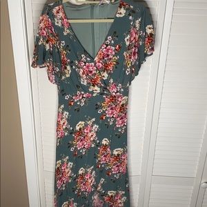 Floral High-Low dress